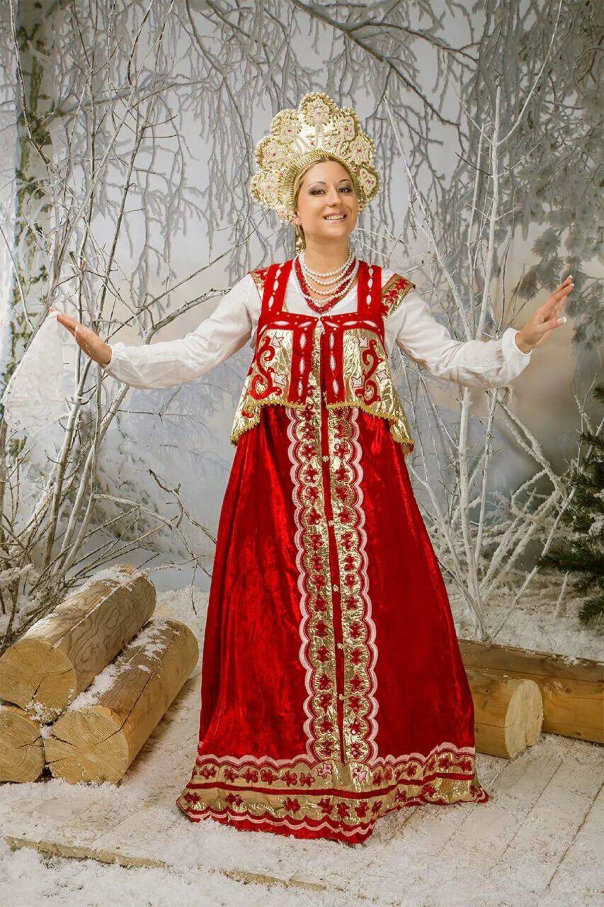 Girls in Slavic costumes in Caxias do Sul