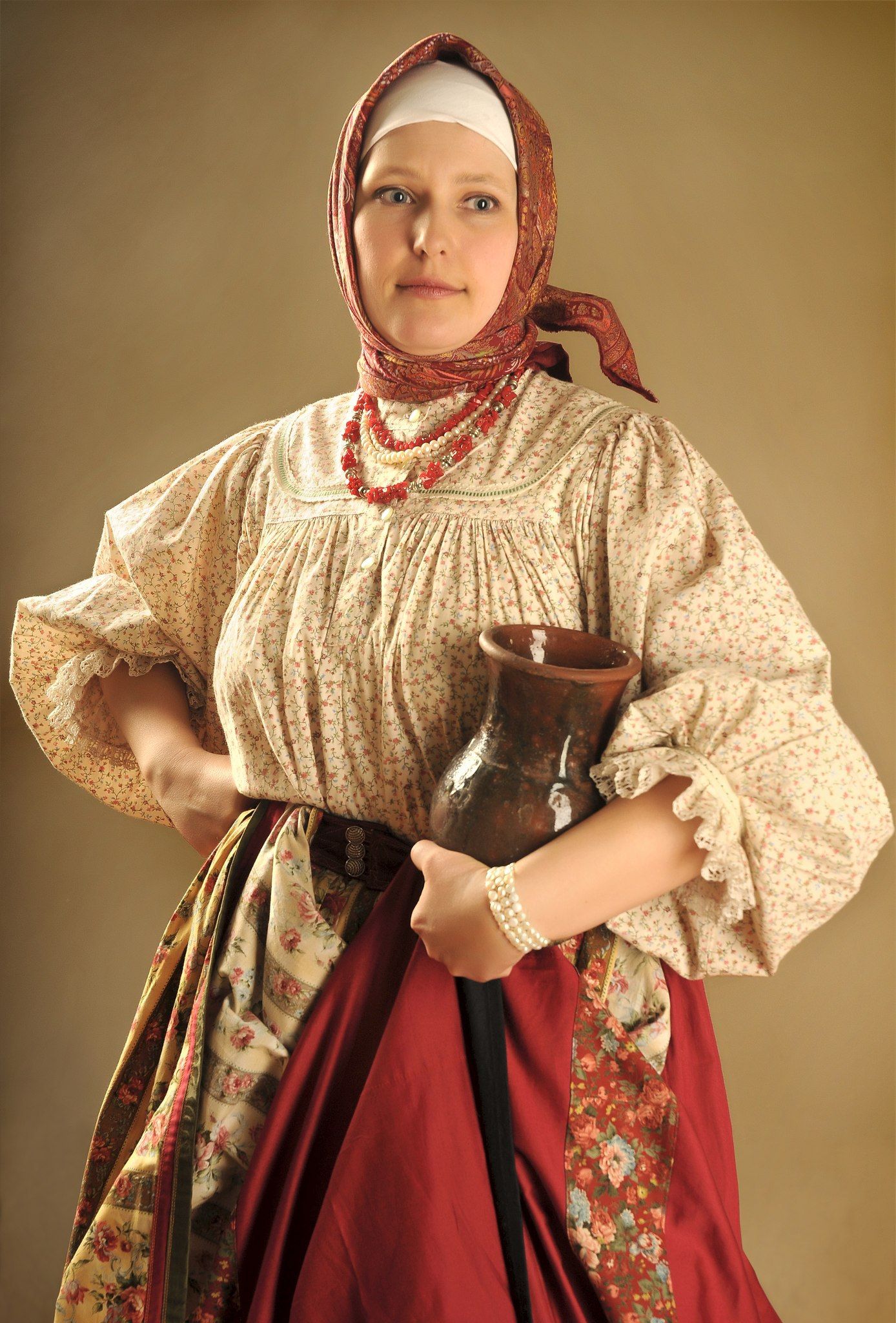 Girls in Slavic costumes in Caxias do Sul